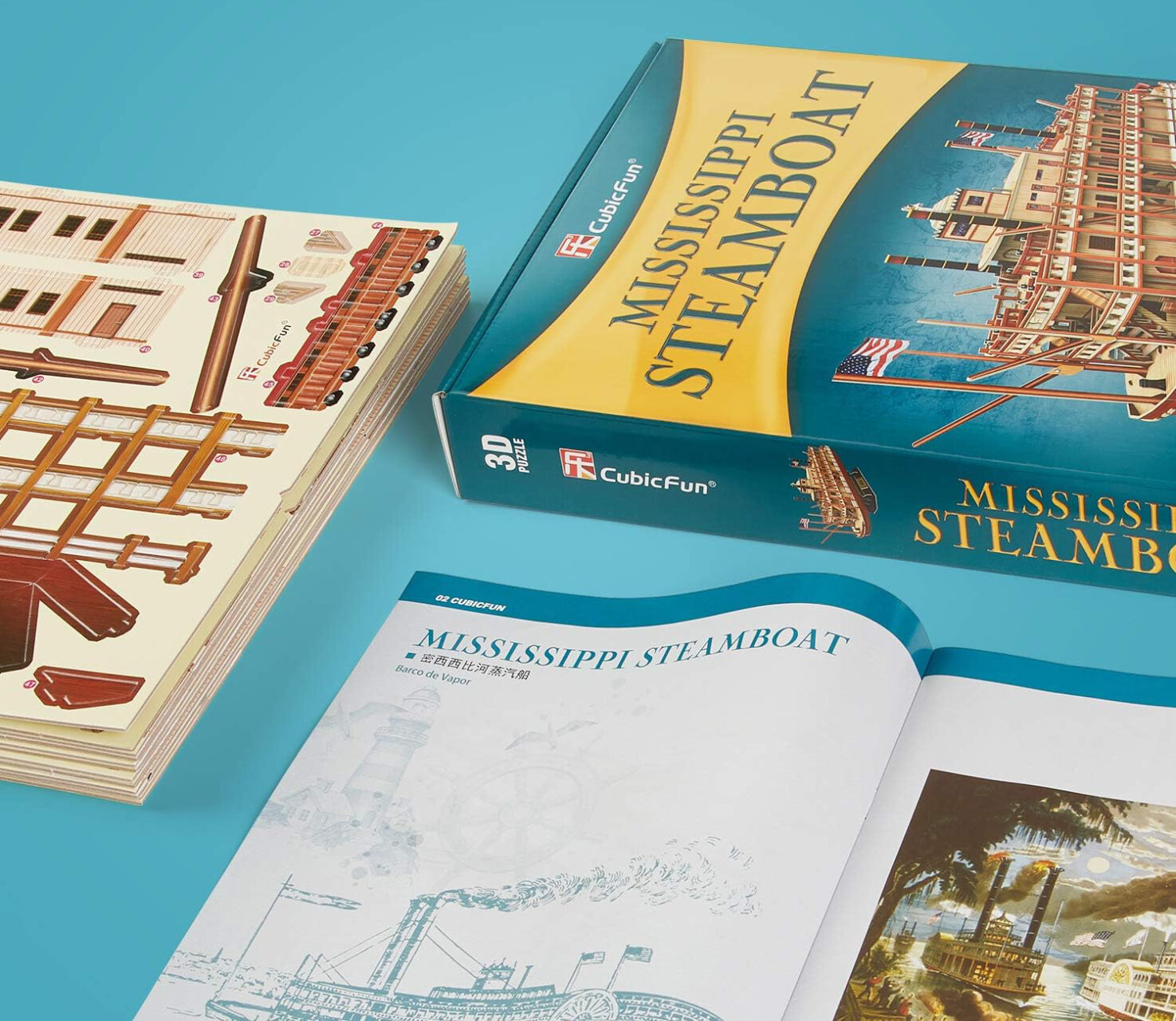 3D puzzle Mississippi Steamboat - Image 2