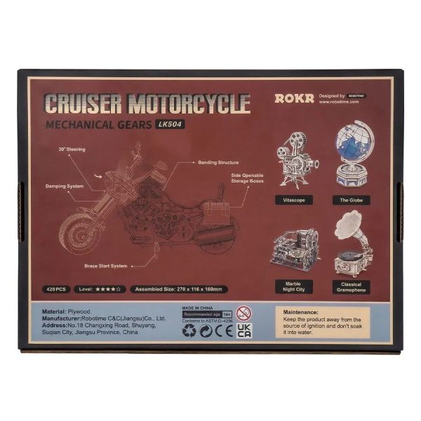 Cruiser motorkerékpár 3D Puzzle - Image 8
