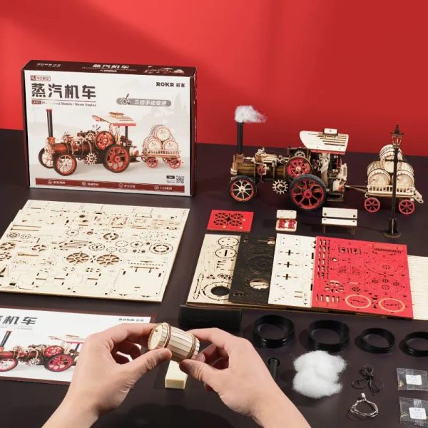 Gőzgép 3D Puzzle mechanikus - Image 3