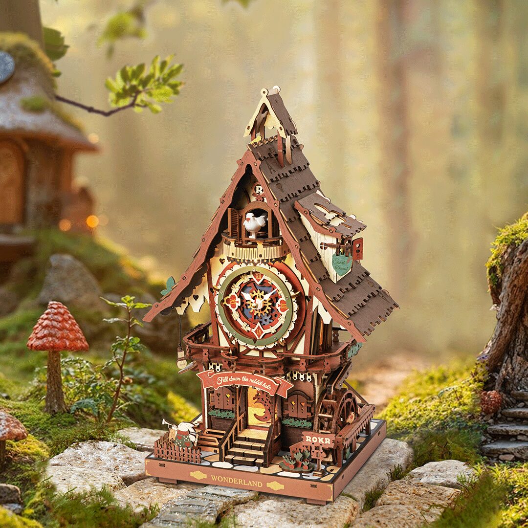 Kakukkos óra színes 3D Puzzle mechanikus - Image 2