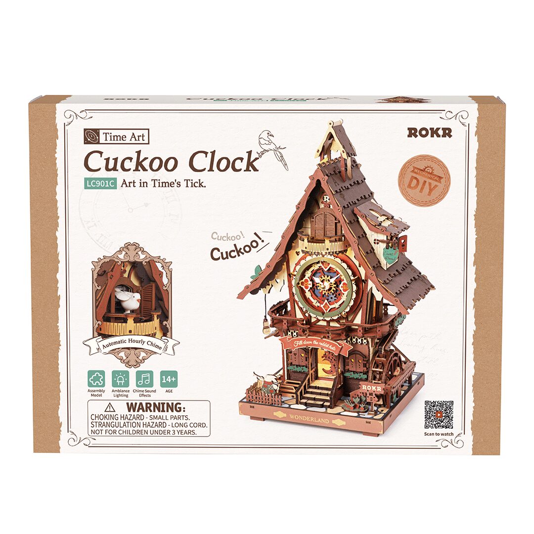 Kakukkos óra színes 3D Puzzle mechanikus - Image 4