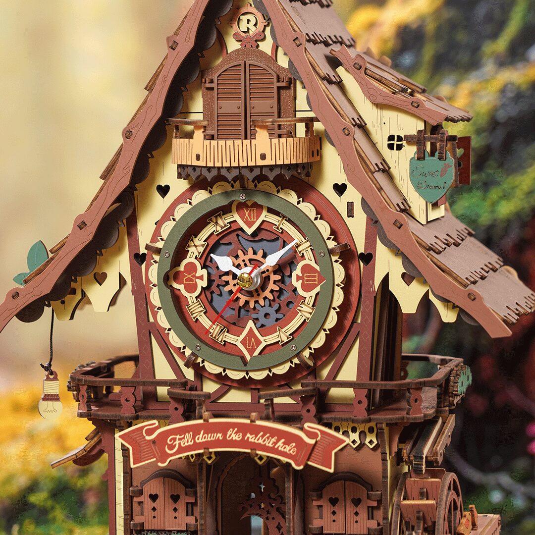 Kakukkos óra színes 3D Puzzle mechanikus - Image 3