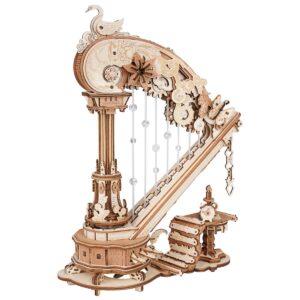 Varázslatos Hárfa music box 3D Puzzle