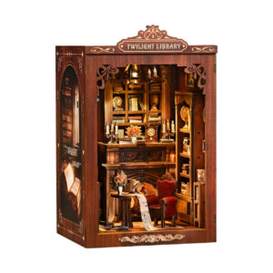Alkonyat könyvtár DIY miniatűr ház